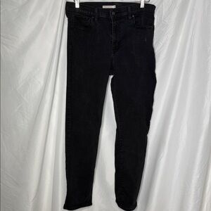 7 For All Mankind Black Skinny Jeans